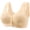 color-36 80, variant on Without Underwire Vest Bra for Elderly Women Full Coverage Brassiere Front Closure Push Up Wirefree Bralette Underwear