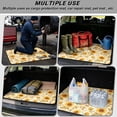 thumbnail image 3 of COEQINE Universal Car Trunk Mat All Weather Cargo Liner Floor Mat with Non-Slip Backing Scratch-proof Pet Cargo Mat Suitable for Most Car Models, Retro Sunflower Beige, 3 of 7