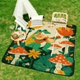thumbnail image 6 of Cute Witch Frog Picnic Blanket Waterproof Outdoor Beach Blanket Hand-held Pad Suitable for Travel, Camping, Beach, Family Gatherings, 6 of 7