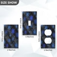 thumbnail image 2 of Light Switch Cover Switch Plate Outlet Cover Plug Cover for Electrical Unused Outlet Cover Blue Snowflake Pattern, 2 of 6