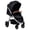 Black, variant on Open Box hauck Uptown Deluxe Folding Stroller with Cup Holder, Melange Black