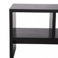 42" Wood Media TV Stand Storage Console Entertainment Center, Black