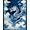 Blue White, Pattern 4, variant on ODIKA Stylized Serpent Mist Swirls Mythical Swirling Scroll Border for Playroom, Bedroom, Reading Nook, Pet Friendly & Kids Safe Play