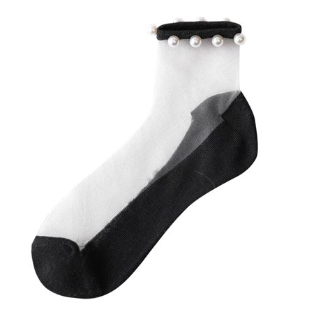 

Utoimkio Clearance Knee High Socks for Women Women Mesh Ladies Solid Patchwork Thin Socks Women’s Stockings