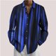 thumbnail image 1 of Camisa de manga larga para hombre, ideal para fiestas sociales, clubes o bailes, ropa de cantante de escenario, blusas de gran tamaño para primavera y otoño, 1 of 6