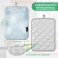 thumbnail image 3 of Light Blue Background with Snowflakes Square Insulation Pads 2 Piece Heat Resistant 338 Degrees F Oven Mitts for Kitchen Table BBQ Microwave and Other Cooking Occasions, 3 of 7