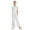 Blanc, variante sur Raenseen Combinaison pour Filles, Col Ras du Cou Perlé, une Pièce, Barboteuses d'Été Décontractées, Salopettes, Pantalon à Jambe Grand, Rose 14
