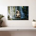thumbnail image 2 of Elephant Stock Elephant Bath Time Wall Art - Horizontal Canvas Wall Art - Living Room Wall Decor - Animal Canvas - Gray And Blue Decor - 12" x 8", 2 of 8