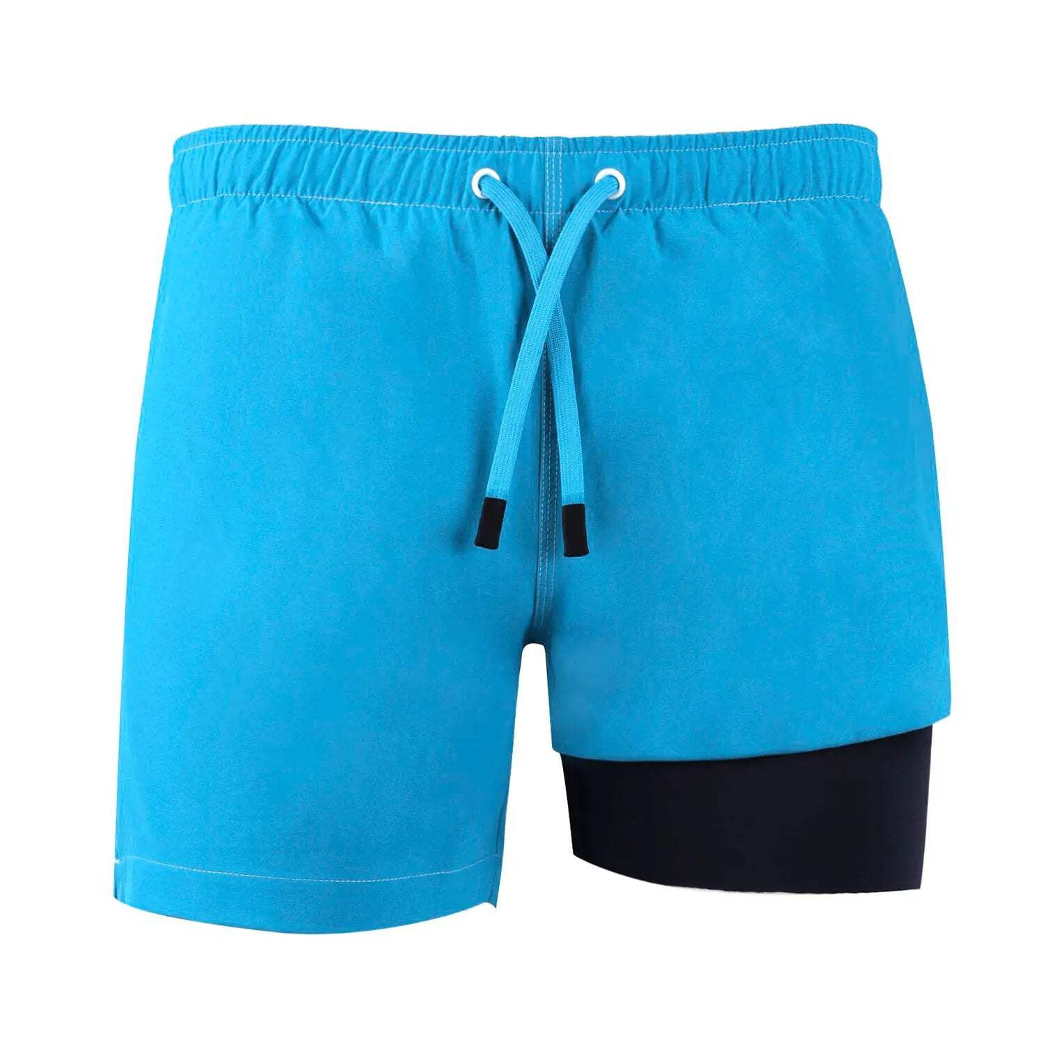 RETROMB NONETZ MEN'S RETRO SHORTS SLIM FIT FULLY LINED SWIM TRUNKS - TURQUOISE, Size: M, manufactured by SCAND-TEX.