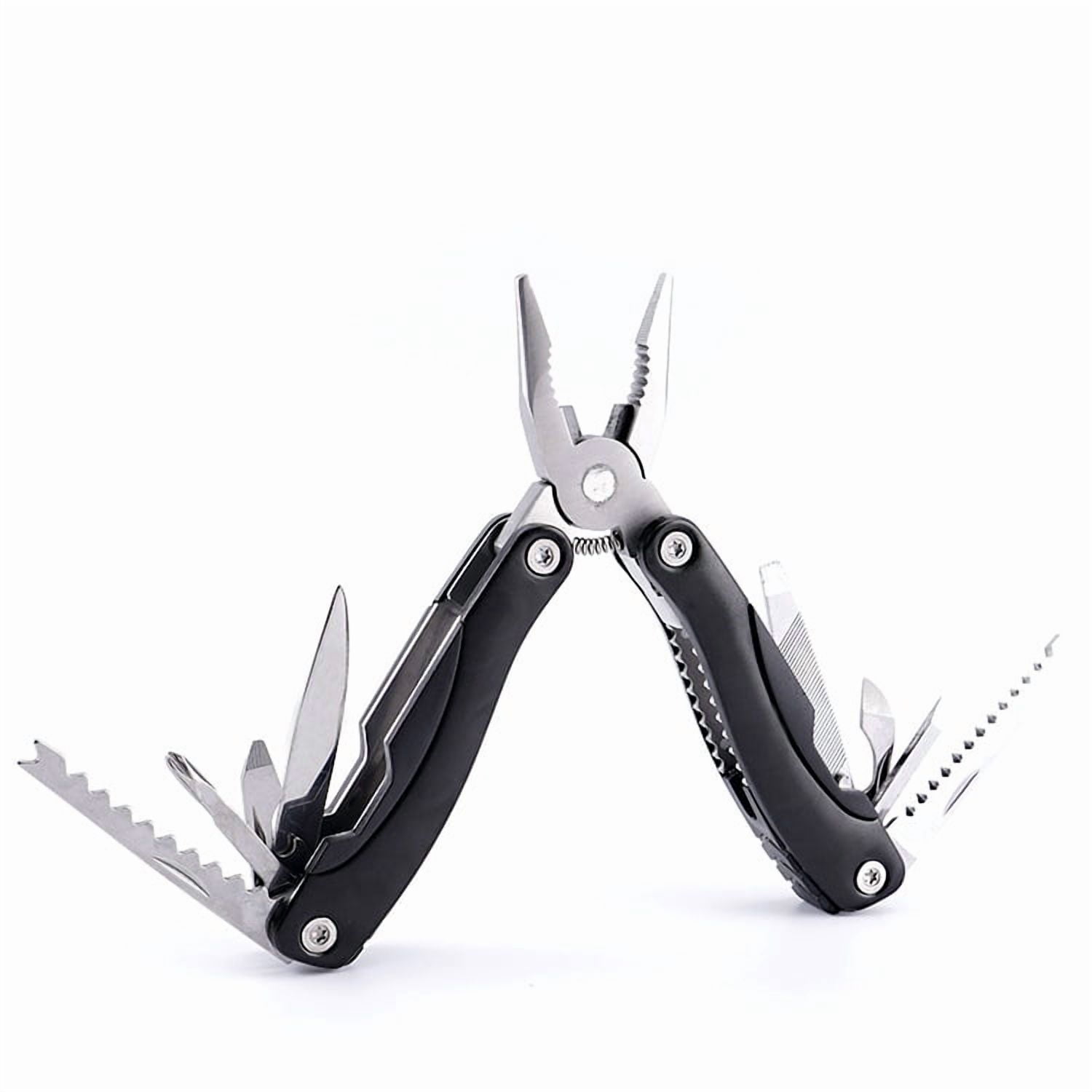 Multi-Function Folding Pliers Mini Portable Stainless Steel Multi-Tool Pliers for Everyday Carry Outdoor and Home Repair