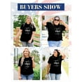 thumbnail image 7 of XCHQRTI Good Vibes Womens Graphic Shirt Inspirational Plus Size Tees Short Sleeve Summer Casual Tops, 7 of 7