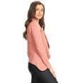 thumbnail image 3 of Women's Classic Draped Open Front Blazer Casual Workwear Long Sleeve Jacket, 3 of 5