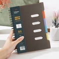thumbnail image 6 of B5 Spiral Notebook with Dividers, Multi Subject 5-Tab Organizer Notebook, 210 Sheets, 180° Lay-Flat Design, Premium Thick Paper Notebook for Note Taking, Work, Writing and Daily Planning, Beige, 6 of 7