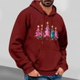 thumbnail image 2 of DODADAWANJ Christmas Pullover for Men Xmas Graphic Hooded Sweatshirts Loose Fit Drawstring Hoodie for Christmas Gifts Men S, 2 of 6