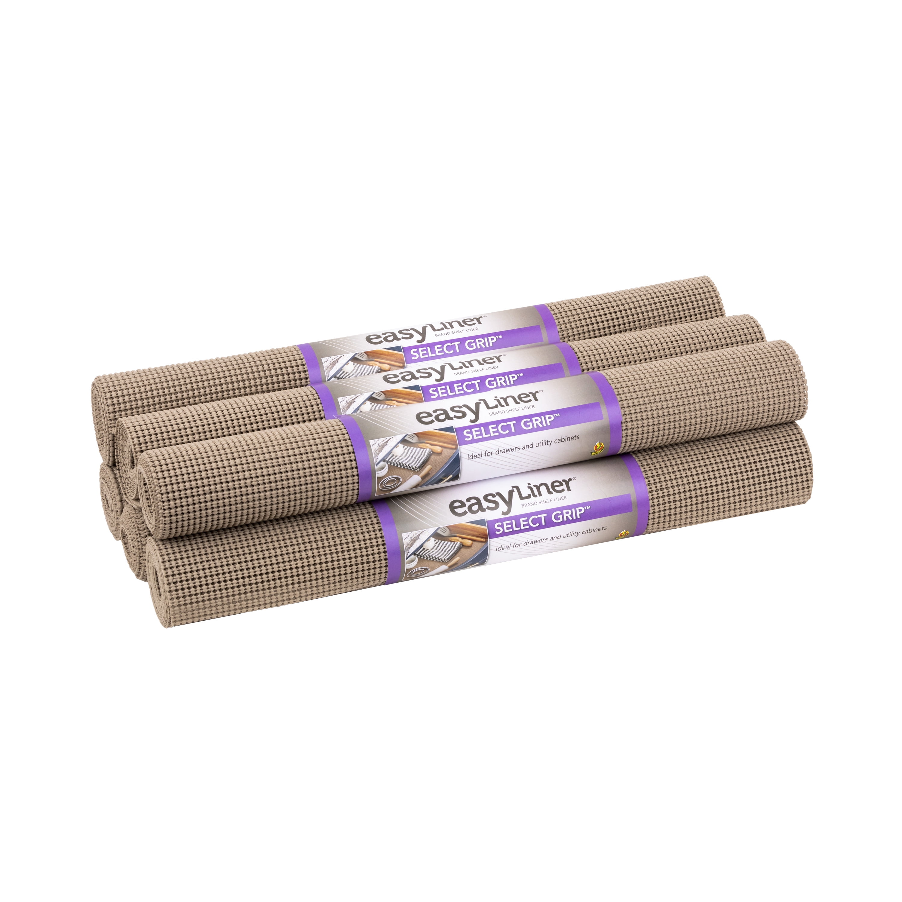 EasyLiner Select Grip 20 in. x 6 ft. Brownstone Shelf Liner, 6 pack