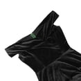 thumbnail image 3 of DailyTrove Women's Off-Shoulder Velvet Dress-Midi-For Winter Party-Black & Emerald Green, 3 of 5