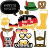 Big Dot of Happiness Oktoberfest - Beer Festival Photo Booth Props Kit - 20 Count