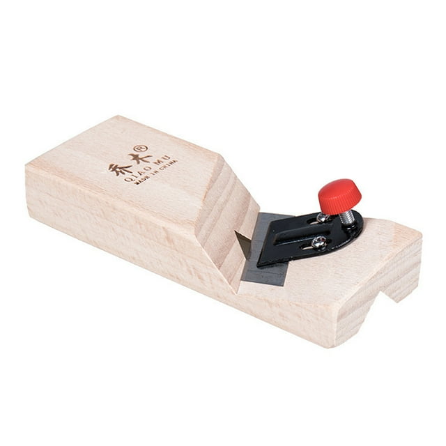 Amdohai Rabot en Hêtre Angle Oblique 45 Degrés Outil de Chanfreinage Panneau de Plâtre Fibre de Bois Outil de Menuiserie Bords de Rabot Outil de Coupe