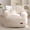 Beige, variant on BYBYME Kids Bean Bag Chair,Soft Memory Foam Bean Bag Chair with Pocket for Toddlers,Lazy Sofa Lounger for Gaming,Reading,Dark Grey