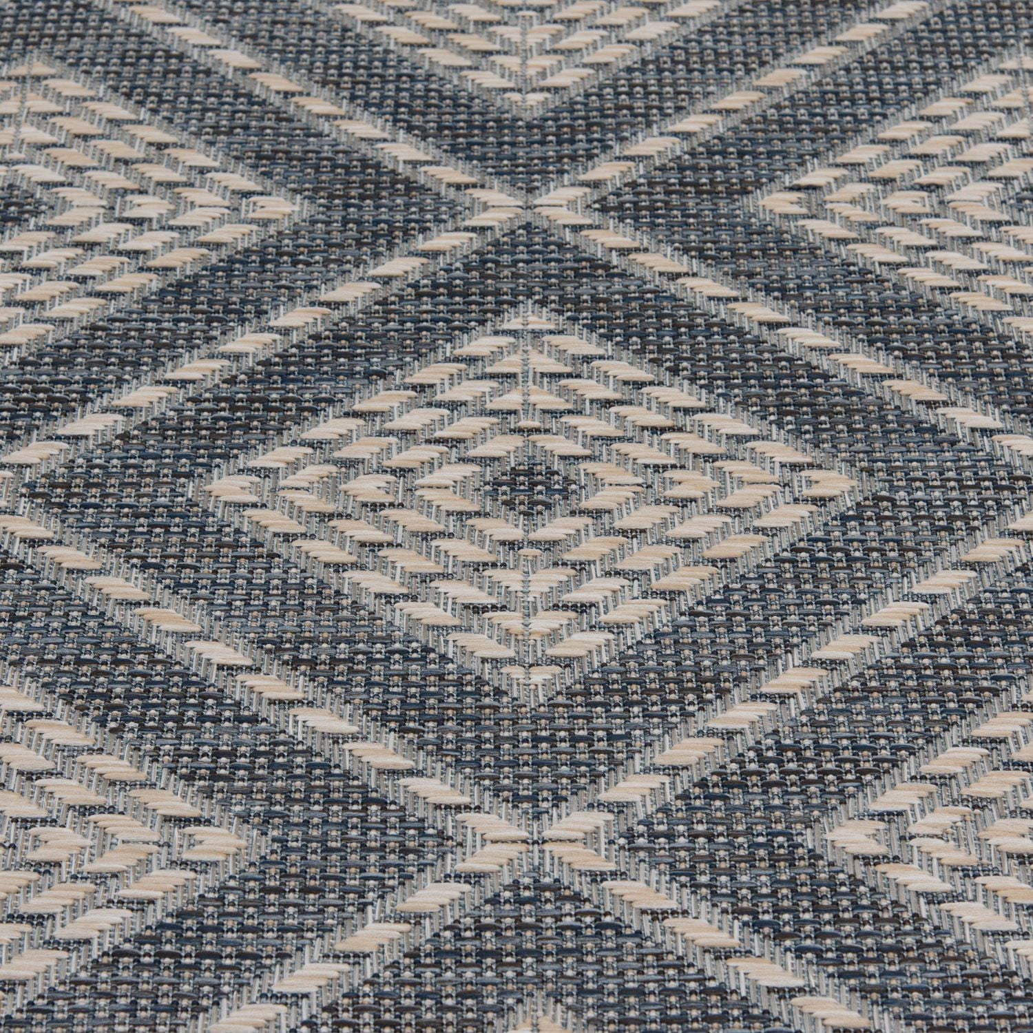 Hayweld Blue and Beige Woven Area Rug