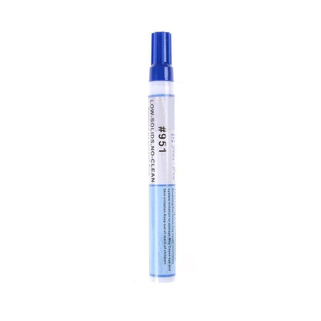 ZOUBAOQ 951 Soldering Flux Pen Low-solids Kester Cleaning-free Welding Pen For Solar Cell 10ml Fpc/pcb Capacity & 1pcs