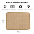 thumbnail image 2 of Cat Scratcher Mat, Natural Sisal Cat Scratch Mats, Horizontal Cat Floor Scratching Pad Rug , Protect Couch and Carpets, 2 of 7