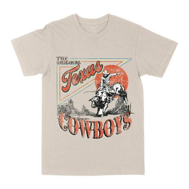 Americana Collection Original Texas Cowboys Sand 2X-Large T-Shirt