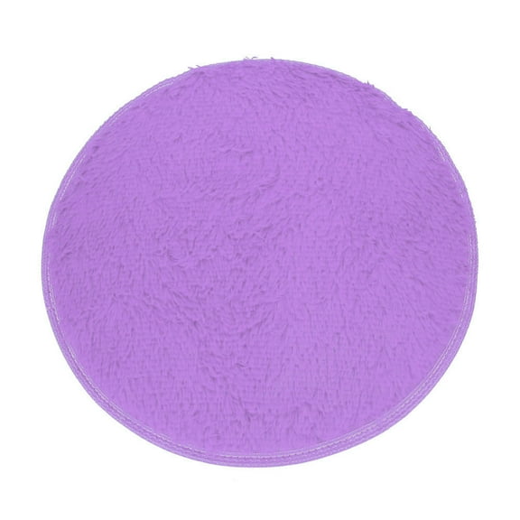 Leodye 1PCS Round Non-slip Bath Mat - Soft Floor Rug for Bedroom/Shower -15.7IN