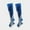 Blue, variant on iHPH7 Striped Compression Socks for Women Men, Knee High Colorful Support Stockings for Nurses Travel Running, Leg Recovery Pink S