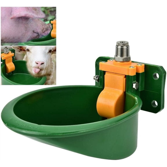 Effortless Hydration Solution, Automatic Waterer Bowl with No-spill Feature, Large Water Capacity for Livestock Supply