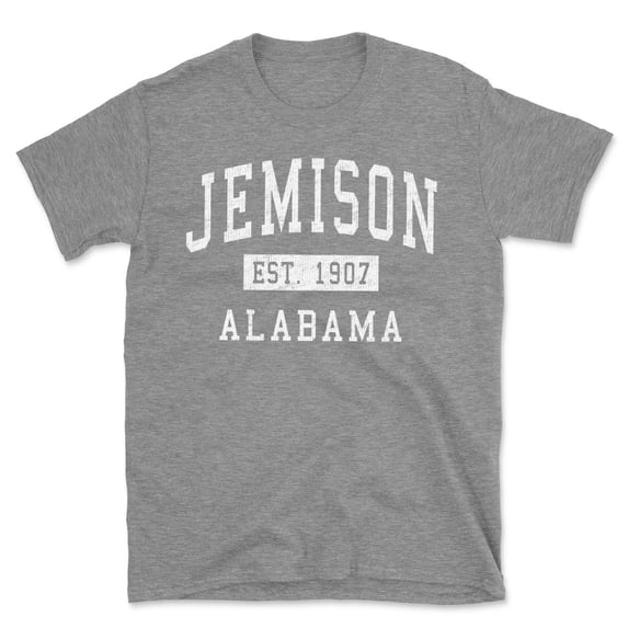 Jemison Alabama Classic Established Men's Cotton T-Shirt