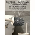 thumbnail image 6 of TOPRenddon Disposable Toilet Brush with Built-In Cleaner – Wall-Mounted, Hygienic Scrubbing Tool with Long Handle & Splash Guard, 6 of 9