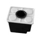 thumbnail image 2 of Cubo de cultivo hidropónico, maceta para cultivo en aguas profundas, accesorio para invernadero, jardinera de crecimiento, cubo para plantas de Negro con tapa de 1 agujero, 2 of 8