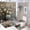 style-751, variant on Vintage Oil Painting of Roses Shower Curtain Sets 4 Piece Non-Slip Rugs And Toilet Mat Lid Rug Accessories Victorian Paris French Botanical Rose Waterproof Fabric Bath Curtain for Bathtub Decor