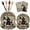 Black, variant on 96PCS Halloween Paper Plates and Napkins Set, Serves 24 Guests- Vintage Ghost Pumpkin Disposable Dinnerware Set, Orange & Black Plastic Forks, Trick or Treat Boo Halloween Party Supplies