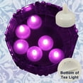 thumbnail image 5 of 18 Flameless Floating Led Tealight Candle Battery Operated Pink Tea Lights New, 5 of 6