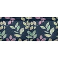 thumbnail image 3 of Coolnut Leaves Pattern Kitchen Curtains 2 Panels, UV Protected Tier Curtains Half Window Curtains for Guest Room Bathroom Sink Laundry Room Basement,24"x 27", 3 of 6