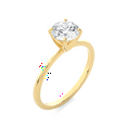 thumbnail image 4 of 5/8 Carat Lab Grown Diamond Classic Solitaire Engagement Ring for Women in 14k Yellow Gold (D-E, VVS2-VS1, cttw) Promise or Anniversary Ring Size 5.75 by Privosa Fine Jewelry, 4 of 7