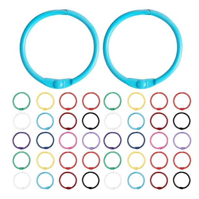 LOLIPPYY 70Ud Anillos Metálicos Para Encuadernación Y Llaveros Con Y Práctico