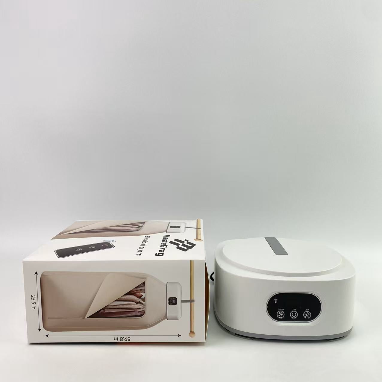 MasteGrag Electric air dryers - Mini/Compact Dryer for Apartment, RV, Travel - Small Quiet Fast-Drying Machine with Adjustable Timer & Hassle-Free Setup