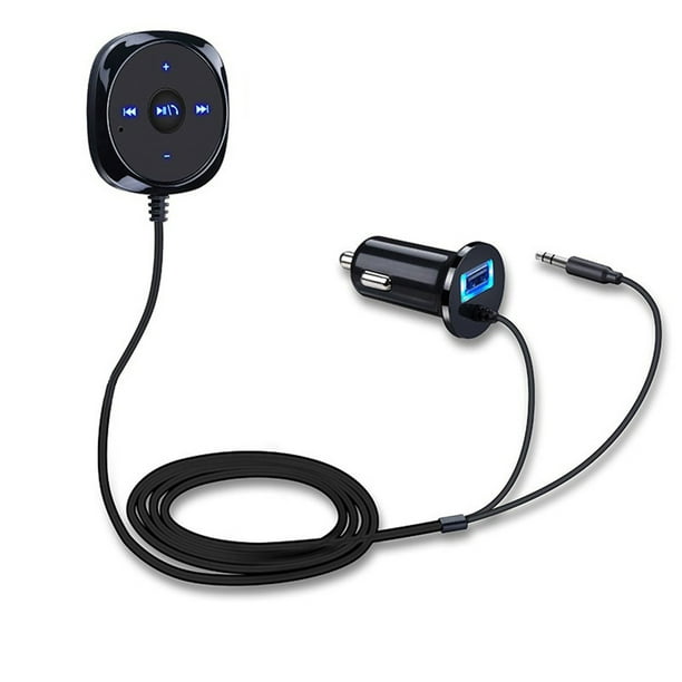 Bluetooth 3.0 Aux Wireless Car Kit Music Receiver Adapter Handsfree LED