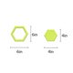 thumbnail image 3 of Xihbxyly Ofertas de Iluminación Preciosa Plantilla de Costura de Colchas Hexagonales., 3 of 3