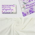 thumbnail image 3 of HiiKaa Sister Gifts Blanket,Sister Gifts from Sister,Sister Birthday Gifts,Gifts for Sister,Valentines Gifts for Sister,to My Sister Gifts Throw Blanket 60'' x 50'',Purple, 3 of 9