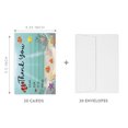 thumbnail image 4 of Koyal Wholesale Kids Fill in the Blank Thank You Cards - 20 Cards Including Envelopes Under The Sea, For Party Guests, 4 of 5