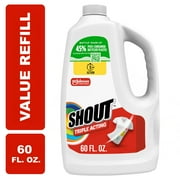 Shout Triple-Acting Refill, Laundry Stain Remover, 60 fl oz
