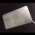 thumbnail image 5 of 100Pcs Blank Engraved DIY Blank Metal Smooth Business Visiting Name Cards Aluminium Alloy Business Card Display, 5 of 17