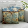 thumbnail image 3 of PRATYUS  Throw Pillow Covers Brown Rust Colorful Metal Rusty Steel Iron Structure Wall Door Modern Abstract Decorative SquarePillowcases Home Decor Cases Cover 22x22in, 3 of 5