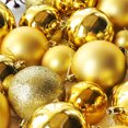 thumbnail image 3 of Irfora 34PCS Juego de bolas de Navidad 4cm Colgante de Navidad Bolas decorativas Árbol de Navidad Adornos inastillables Bola para árboles de Navidad Fiesta de bodas Decoración del hogar Irfora Bolas decorativas, 3 of 7