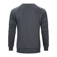 thumbnail image 7 of XAOWF Men'S Round Neck Casual Sweatshirt Drop Sleeve Loose Fit Solid Color Simple Stylish Pullover Everyday Wear 2025 Autumn Comfort Breathable Tops, 7 of 7