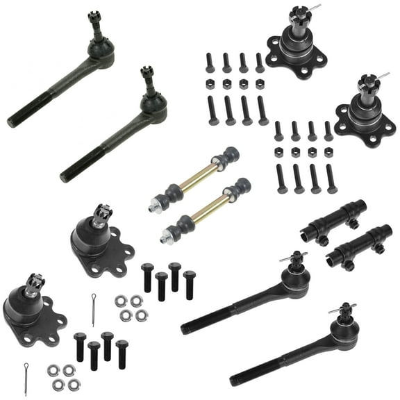 TRQ 12 pc Kit Ball Joint Tie Rod Sway Bar Link LH RH Set for K1500 K2500 4WD New PSA59368 Fits select: 1988-1999 CHEVROLET GMT-400, 1989-1999 GMC SIERRA
